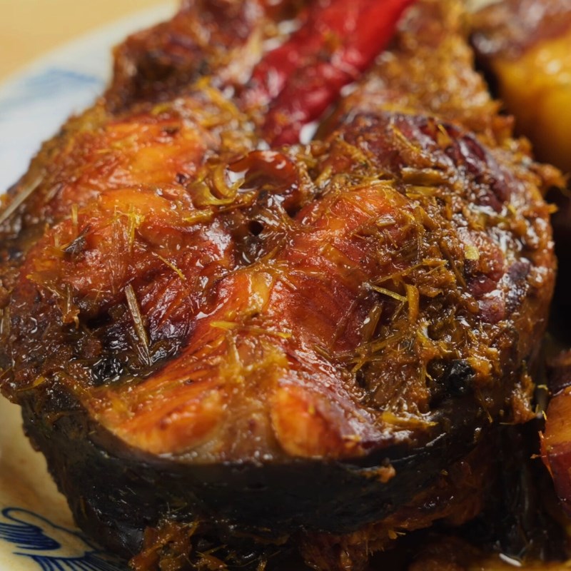 Bước 4 Thành phẩm Cá trắm kho riềng miền Bắc