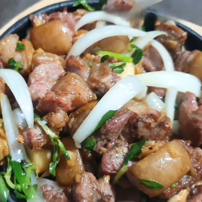 Bước 3 Thành phẩm Dê cháy tỏi