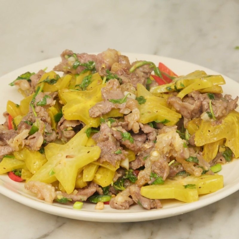 Bước 6 Thành phẩm Thịt bò xào khế