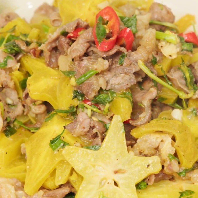 Bước 6 Thành phẩm Thịt bò xào khế