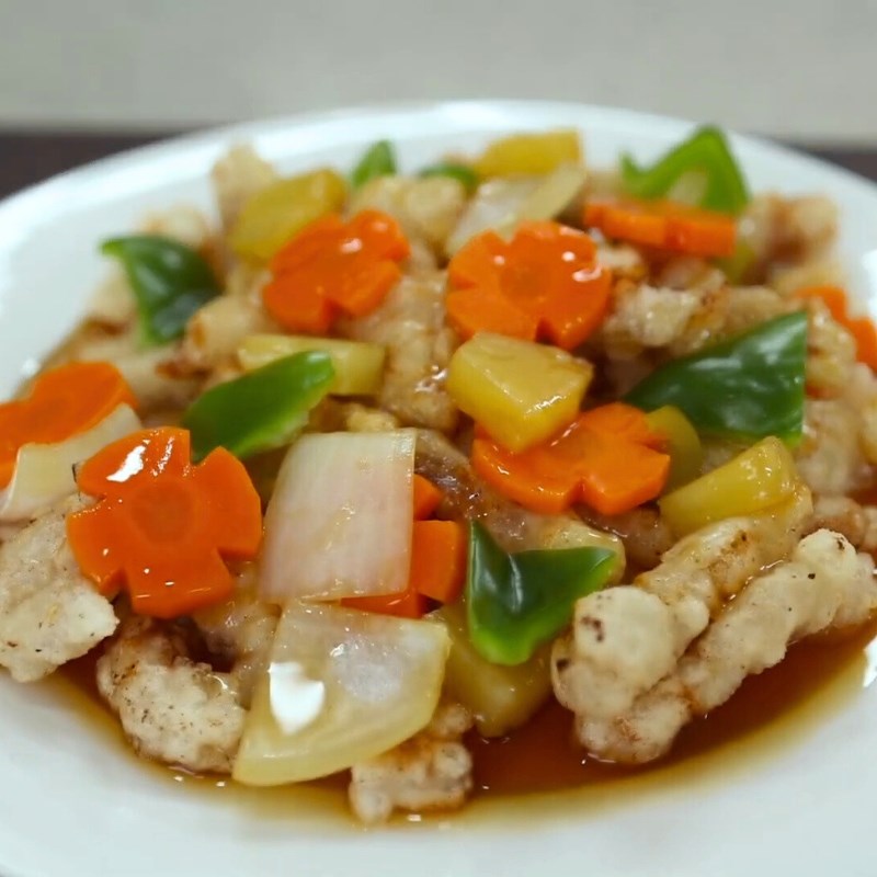 Bước 6 Thành phẩm Thịt heo chiên giòn sốt chua ngọt Hàn Quốc