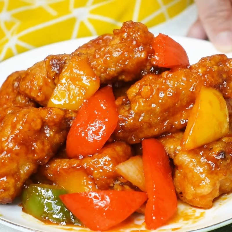 Bước 6 Thành phẩm Sườn xào chua ngọt người Hoa