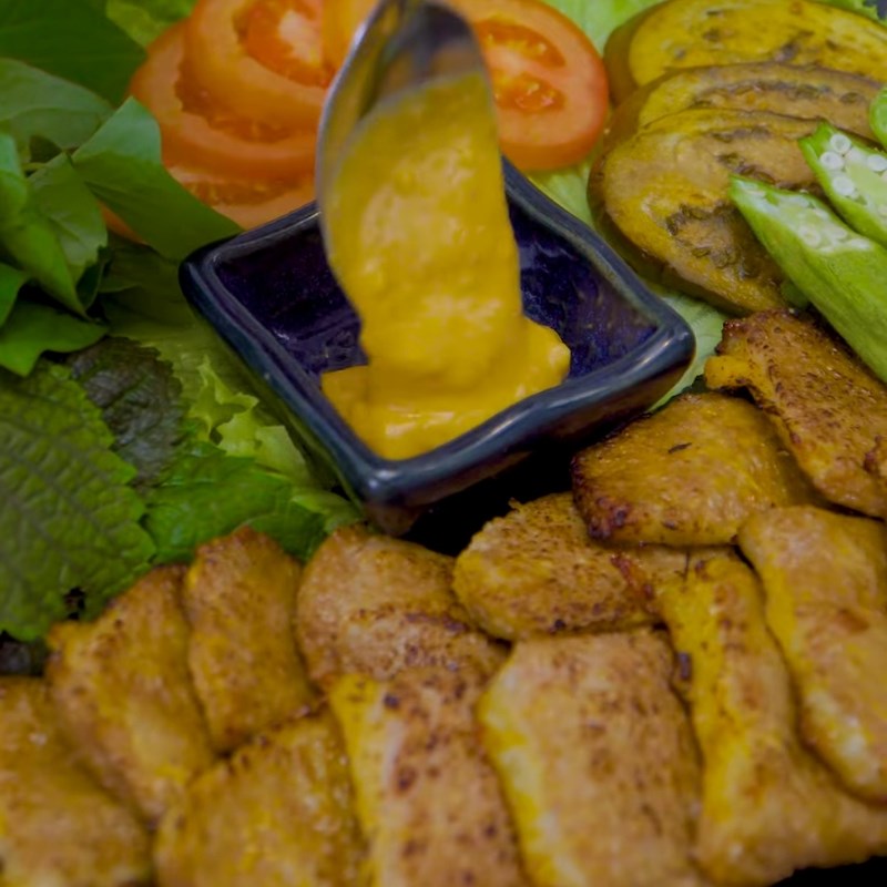 Bước 5 Thành phẩm Nầm lợn nướng chao bằng nồi chiên không dầu