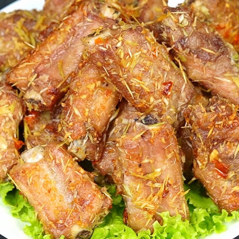 Bước 5 Thành phẩm Sườn muối sả chiên