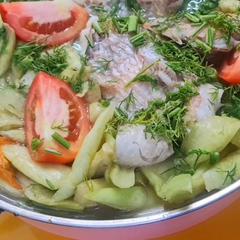 Bước 5 Thành phẩm Cá nấu dọc mùng miền Bắc