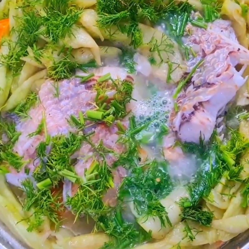 Bước 5 Thành phẩm Cá nấu dọc mùng miền Bắc