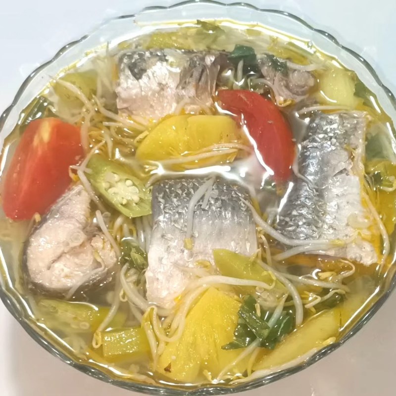 Bước 5 Thành phẩm Cá đối nấu canh chua