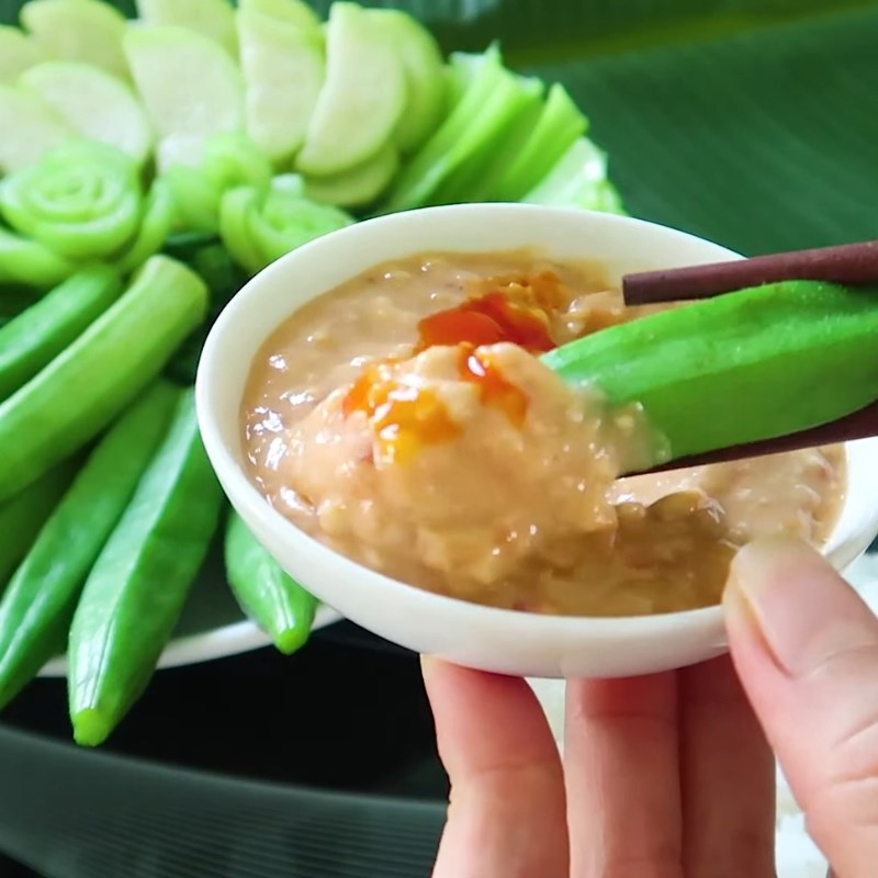 Bước 4 Thành phẩm Rau luộc chấm chao