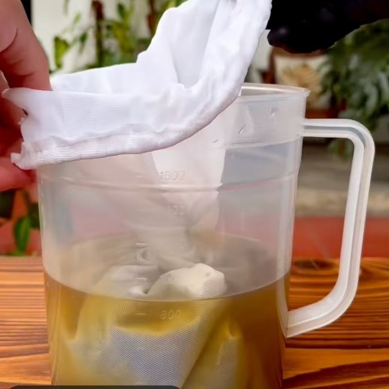 Bước 1 Ủ trà Trà chanh việt quất