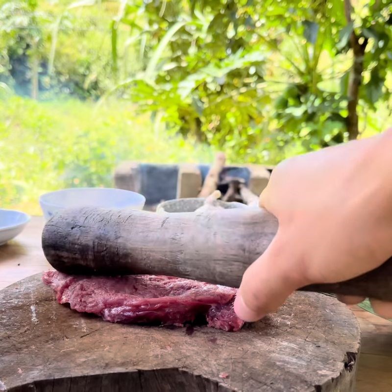 Bước 3 Ướp thịt trâu nướng tảng đậm đà Thịt trâu nướng tảng