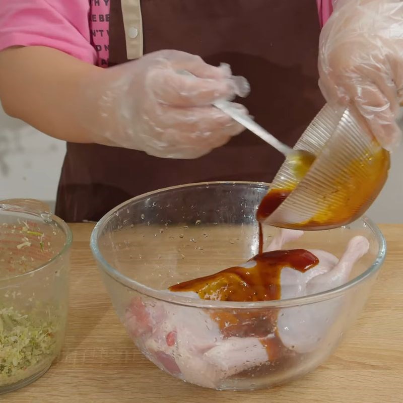 Bước 2 Ướp vịt Vịt nướng riềng sả bằng nồi chiên không dầu