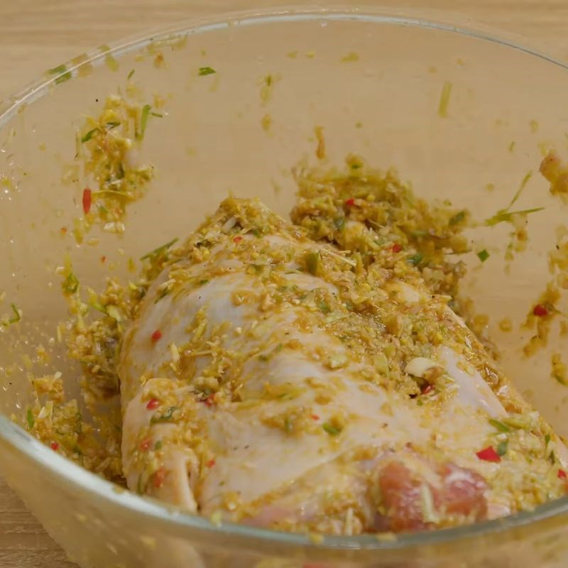 Bước 2 Ướp vịt Vịt nướng riềng sả bằng nồi chiên không dầu