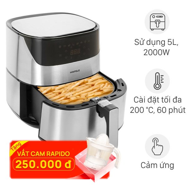 Nồi chiên không dầu Hafele AF-T5A (535.43.712) 5 lít