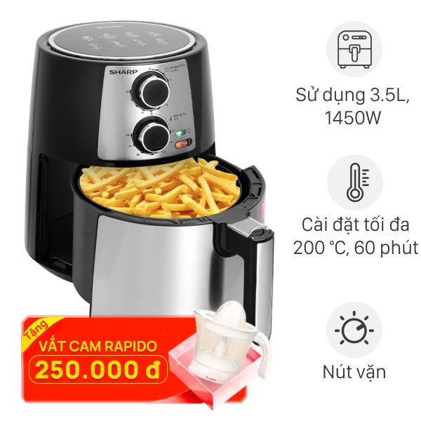 Nồi chiên không dầu Sharp KF-AF42MV-ST 4.2 lít