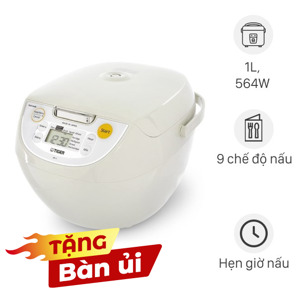 Nồi cơm điện tử Tiger 1 lít JBV-S10W