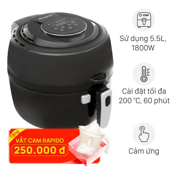 Nồi chiên không dầu Kangaroo KG65AF 6.5 lít