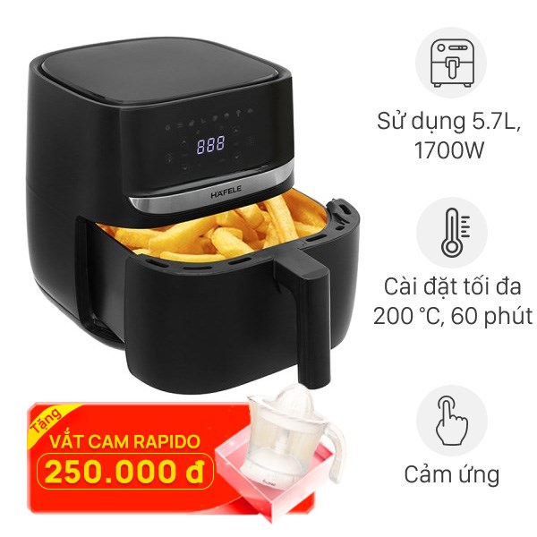 Nồi chiên không dầu Hafele HS-AF502B (535.43.713) 5.7 lít