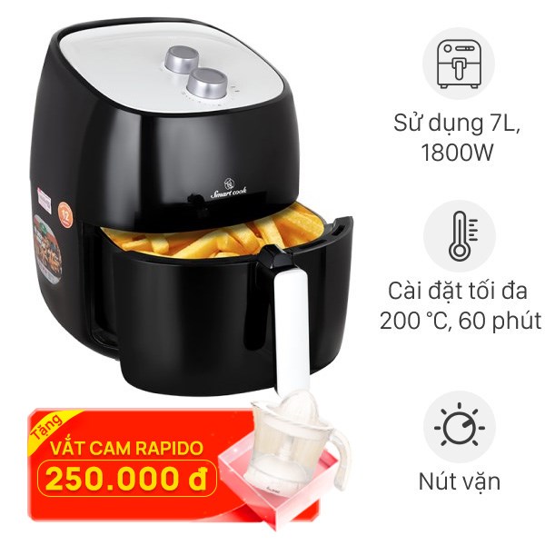 Nồi chiên không dầu Smartcook AFS-3941 7 lít