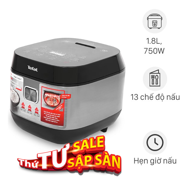 Nồi cơm điện tử Tefal 1.8 lít RK776B68