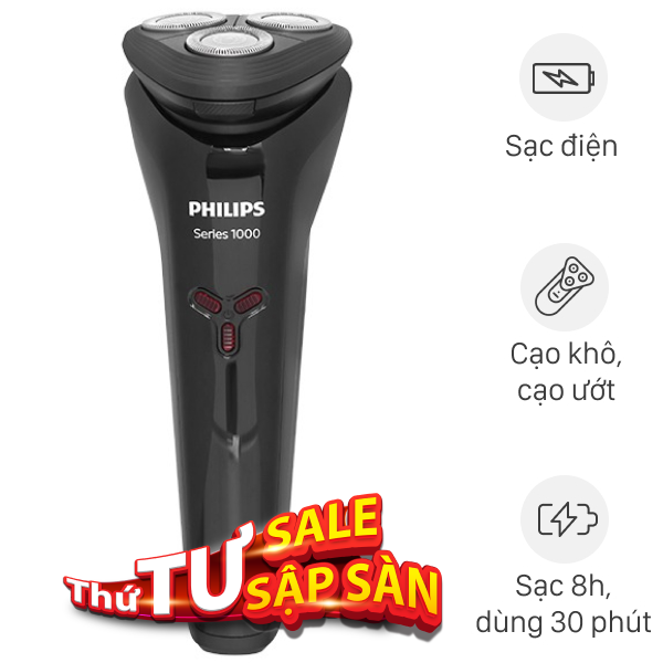 Máy cạo râu khô và ướt Philips S1103/02
