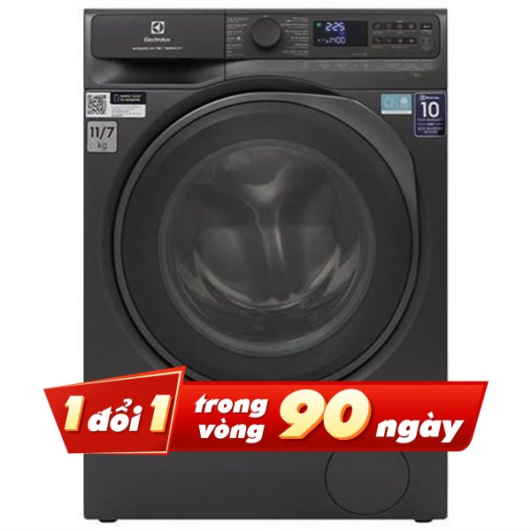 Máy giặt sấy Electrolux UltimateCare 700 Inverter giặt 11 kg - sấy 7 kg EWW1143R7SC