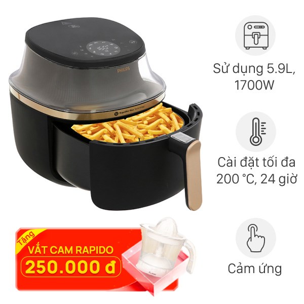 Nồi chiên không dầu Philips NA332/00 6.2 lít