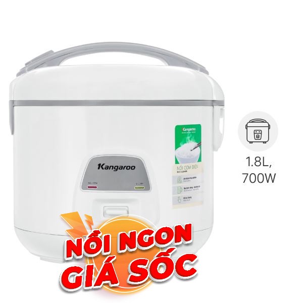 Nồi cơm nắp gài Kangaroo 1.8 lít KGRC18M8