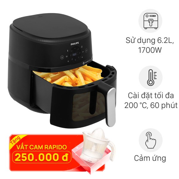 Nồi chiên không dầu Philips NA231/00 6.2 lít