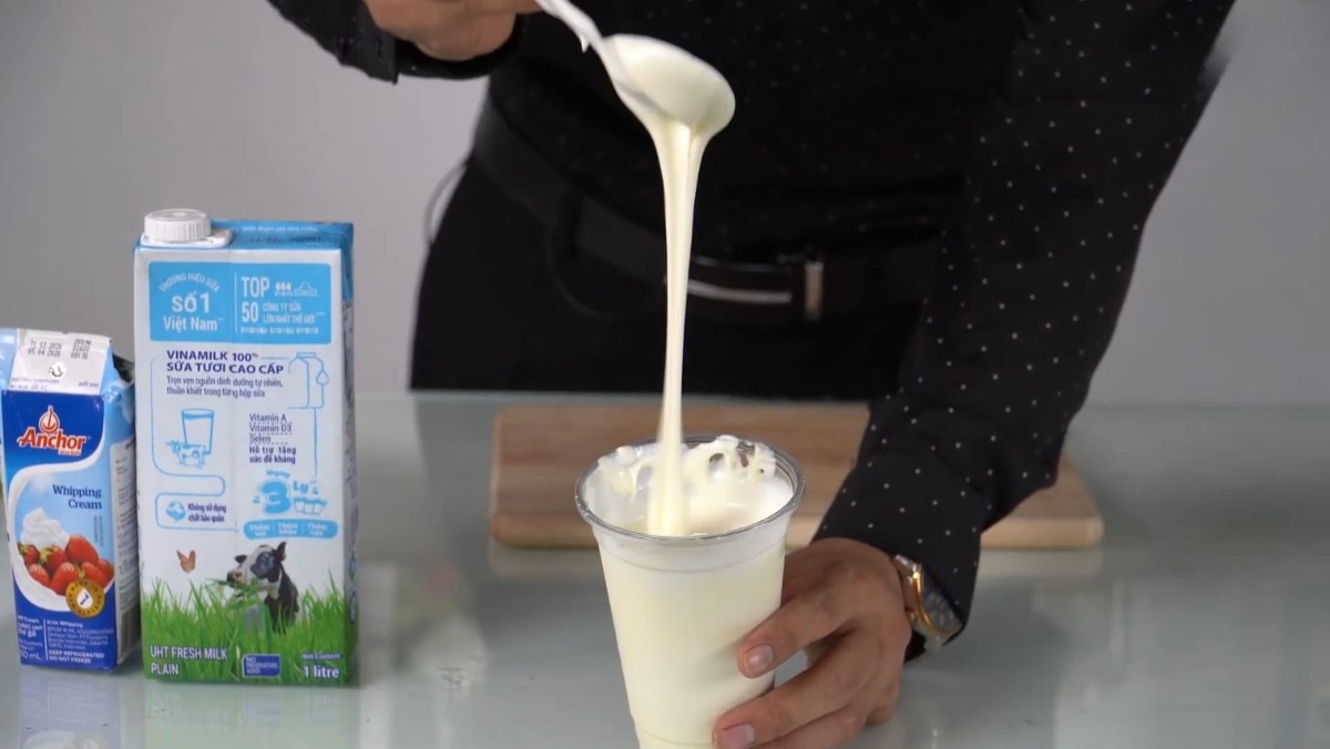 Kem cheese mặn từ whipping cream