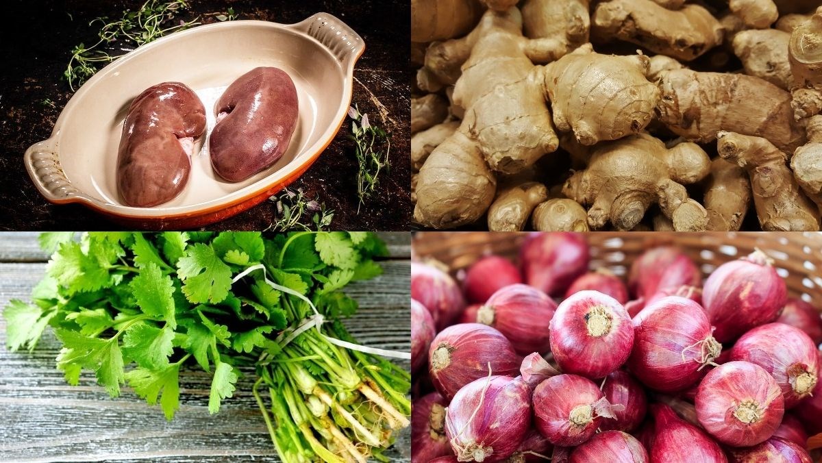 Nguyên liệu món ăn cật heo hấp cách thủy