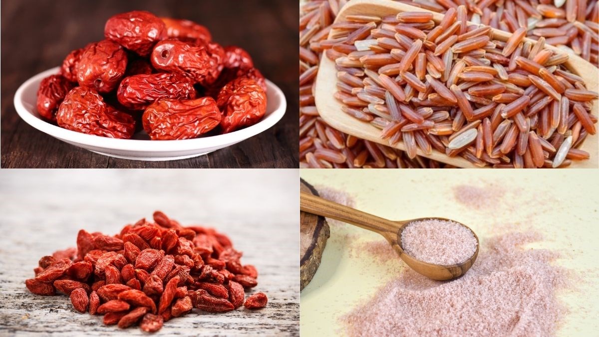 Nguyên liệu món ăn cháo táo đỏ