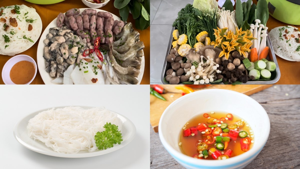 Nguyên liệu món ăn cách nấu lẩu nấm hải sản