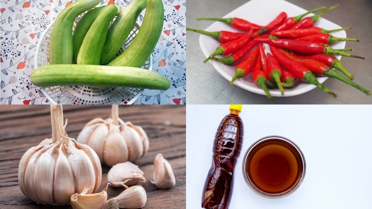 Nguyên liệu món ăn mắm dưa gang