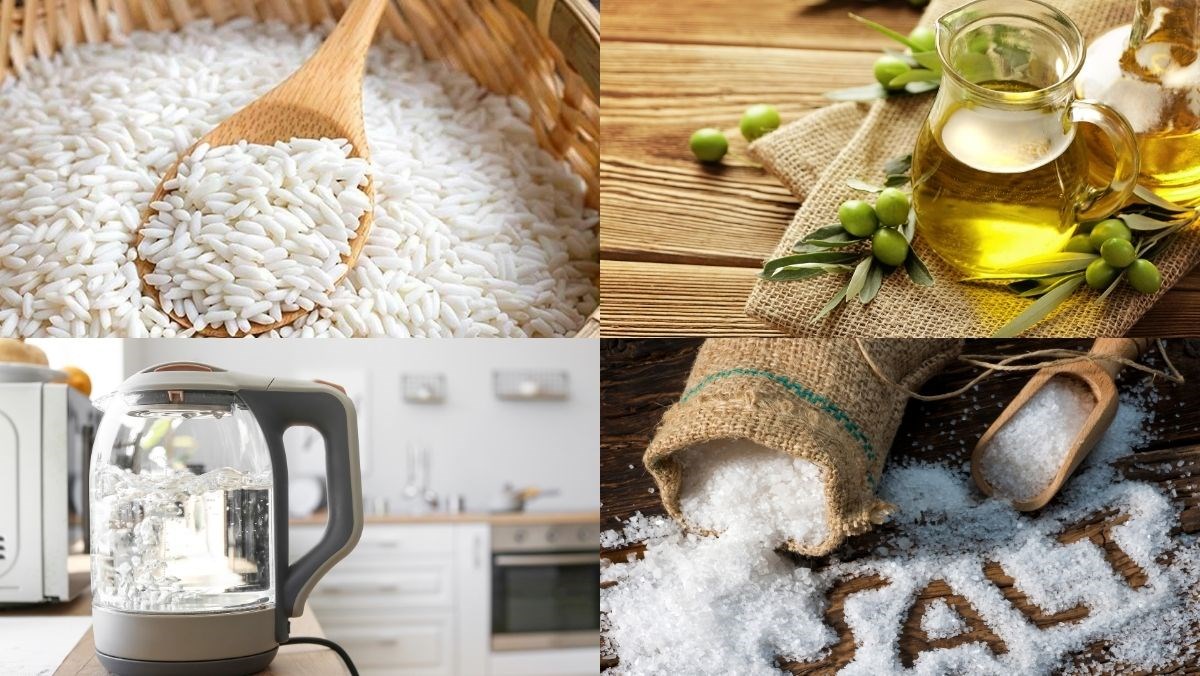 Nguyên liệu món ăn nấu cơm nếp bằng nồi cơm điện