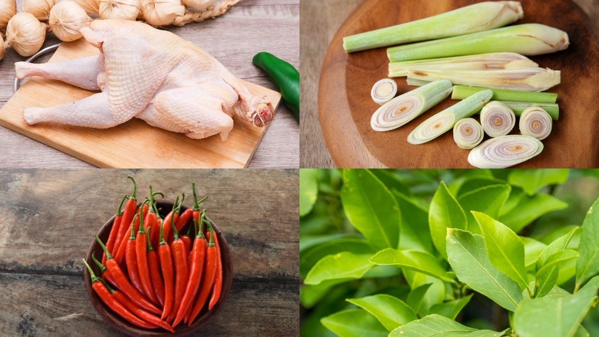 Nguyên liệu món ăn cách làm thịt gà rang sả ớt