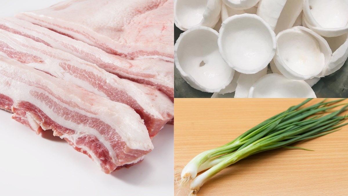 Nguyên liệu món ăn cách làm thịt rang dừa giòn ngon, ăn là ghiền cho mâm cơm thêm hấp dẫn