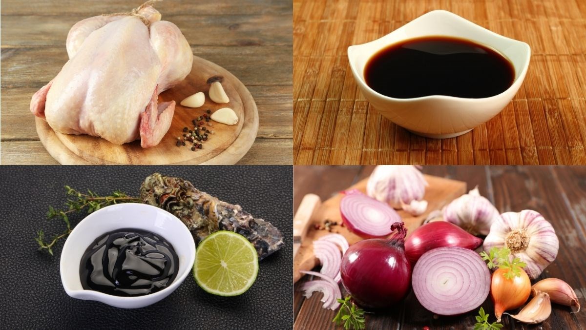 Nguyên liệu món ăn ướp gà nướng truyền thống
