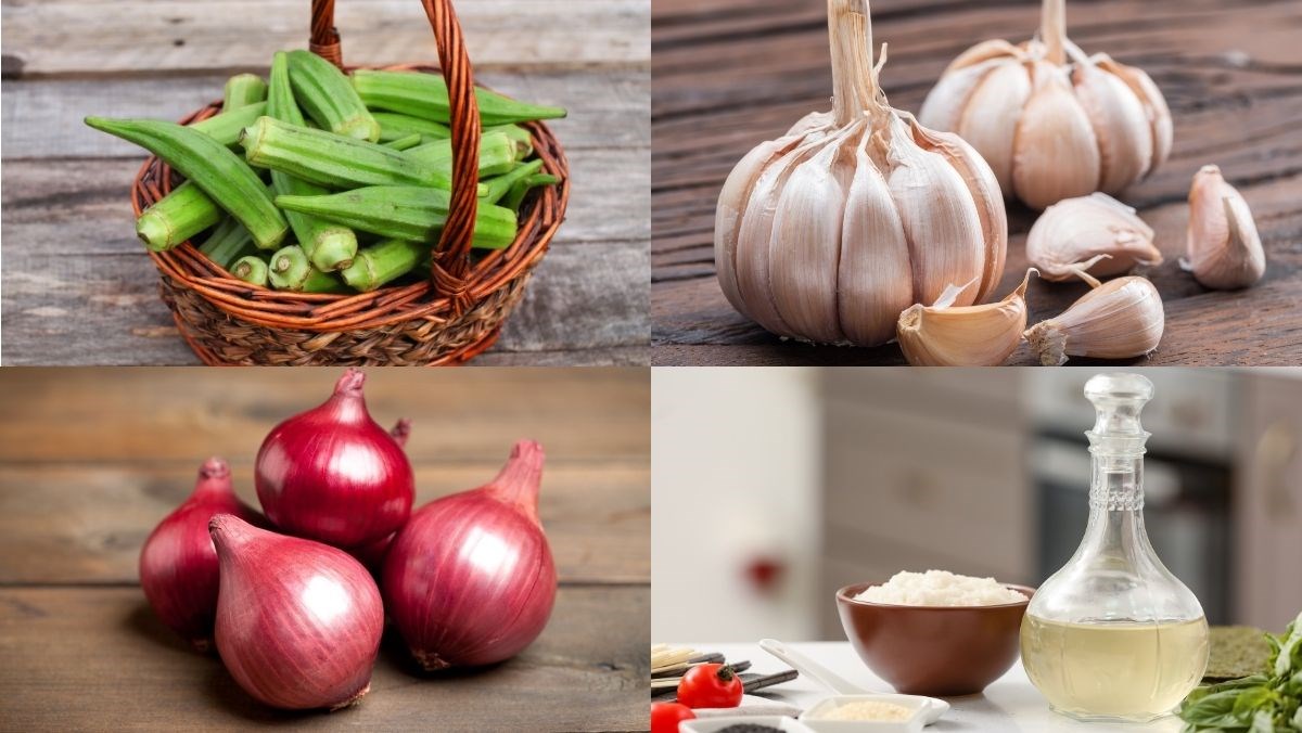 Nguyên liệu món ăn xào đậu bắp không nhớt