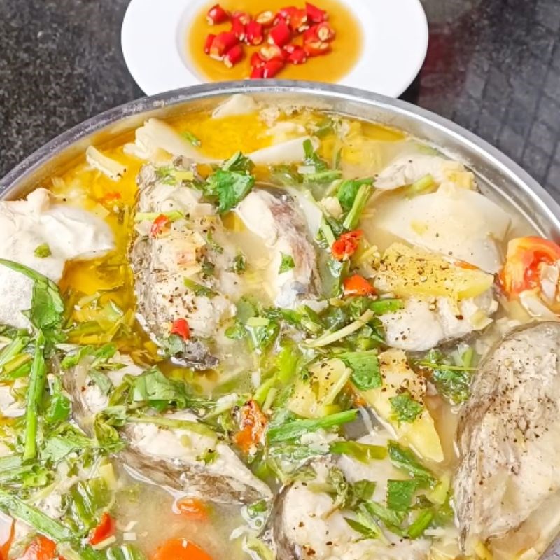 Bước 5 Thành phẩm Cá leo nấu canh chua