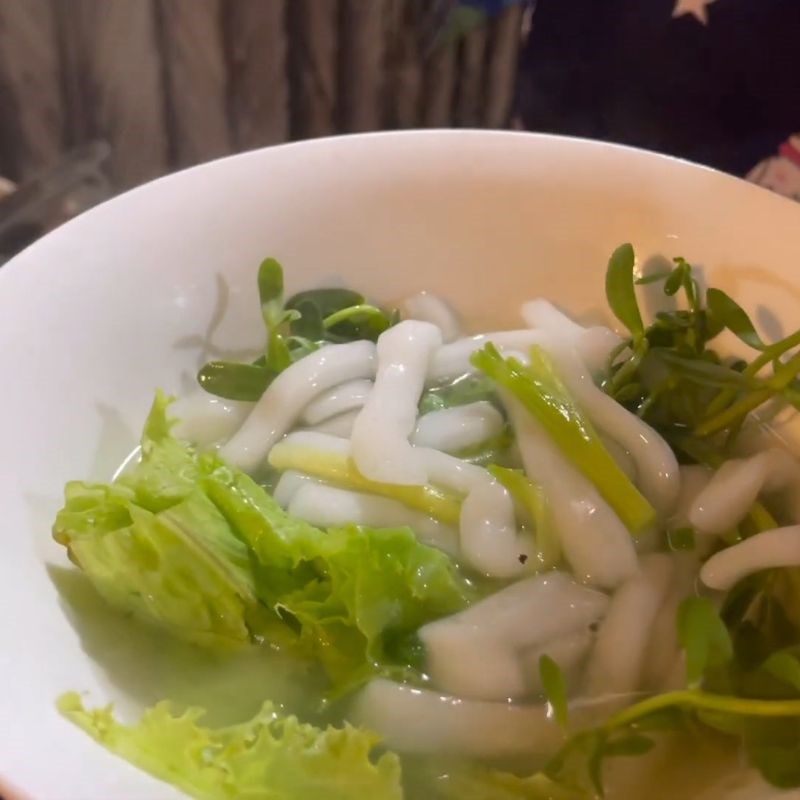 Bước 5 Thành phẩm Bánh canh cá lóc rau đắng