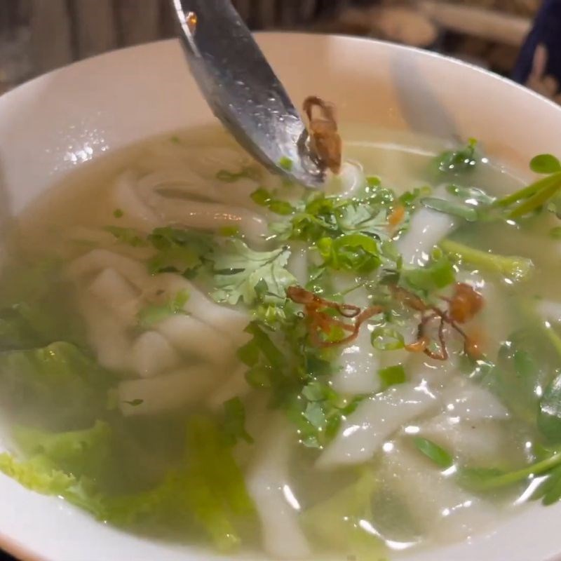 Bước 5 Thành phẩm Bánh canh cá lóc rau đắng