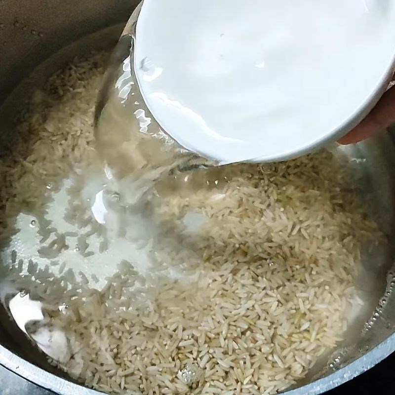 Bước 3 Cách nấu cháo táo đỏ gạo lứt lần 1 Cháo táo đỏ