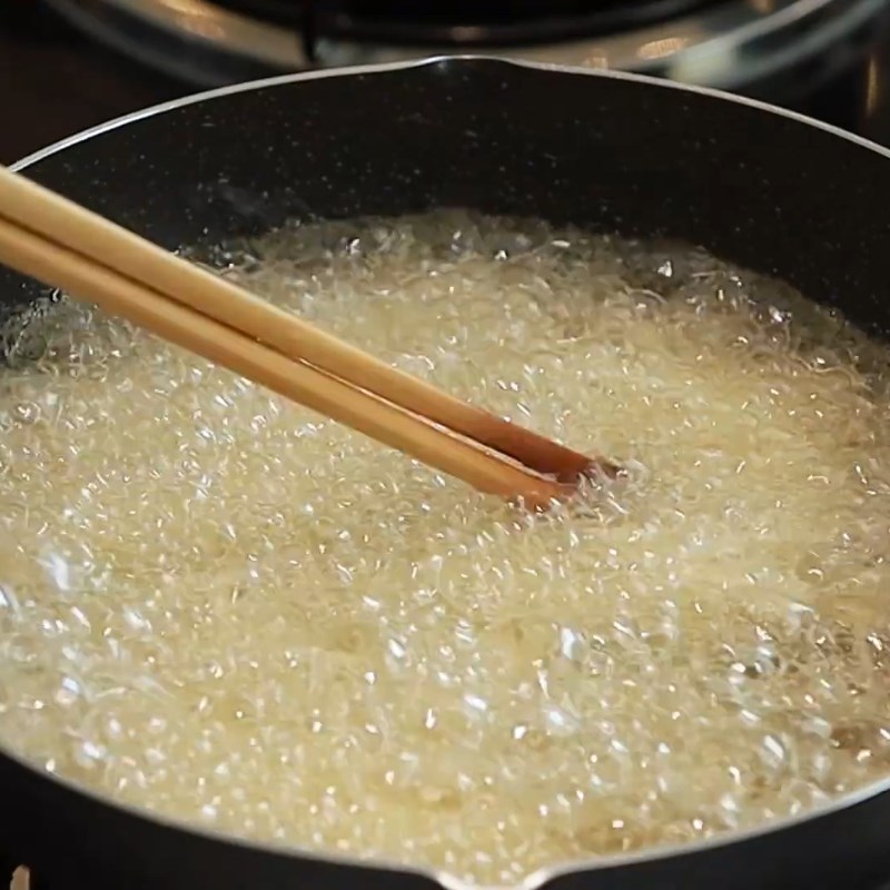 Bước 4 Chiên khoai môn giòn rụm Gỏi bò khoai môn