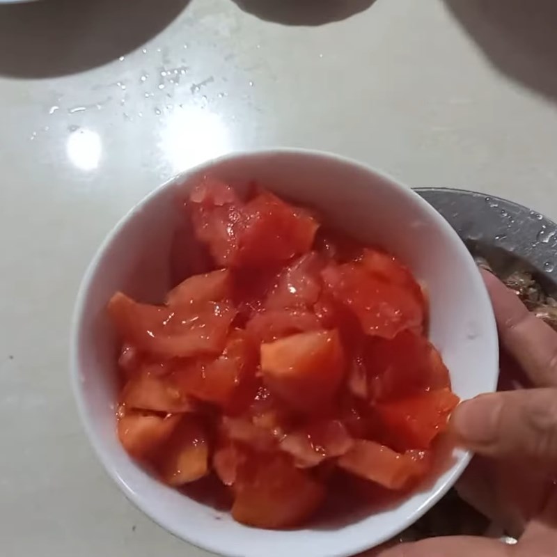 Bước 2 Chuẩn bị rau củ Canh cua đồng