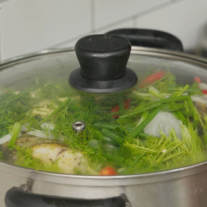 Bước 4 Hấp cá song xì dầu Cá song hấp xì dầu