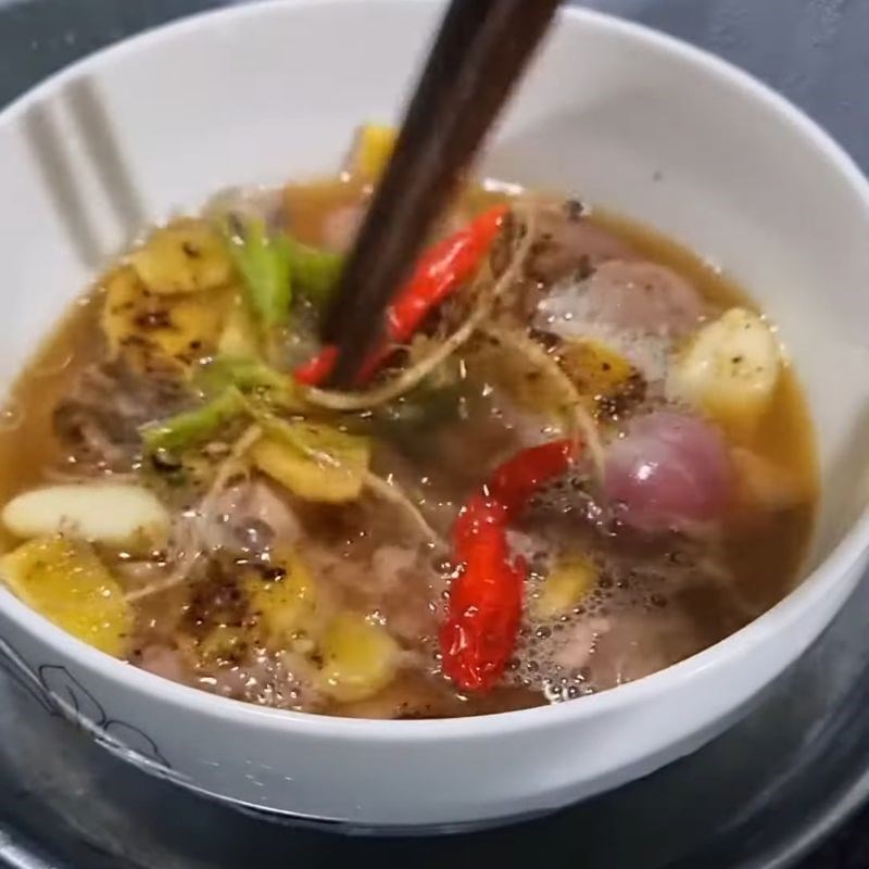 Bước 4 Hấp cách thuỷ cật heo Cật heo hấp cách thủy