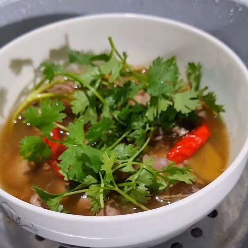 Bước 4 Hấp cách thuỷ cật heo Cật heo hấp cách thủy