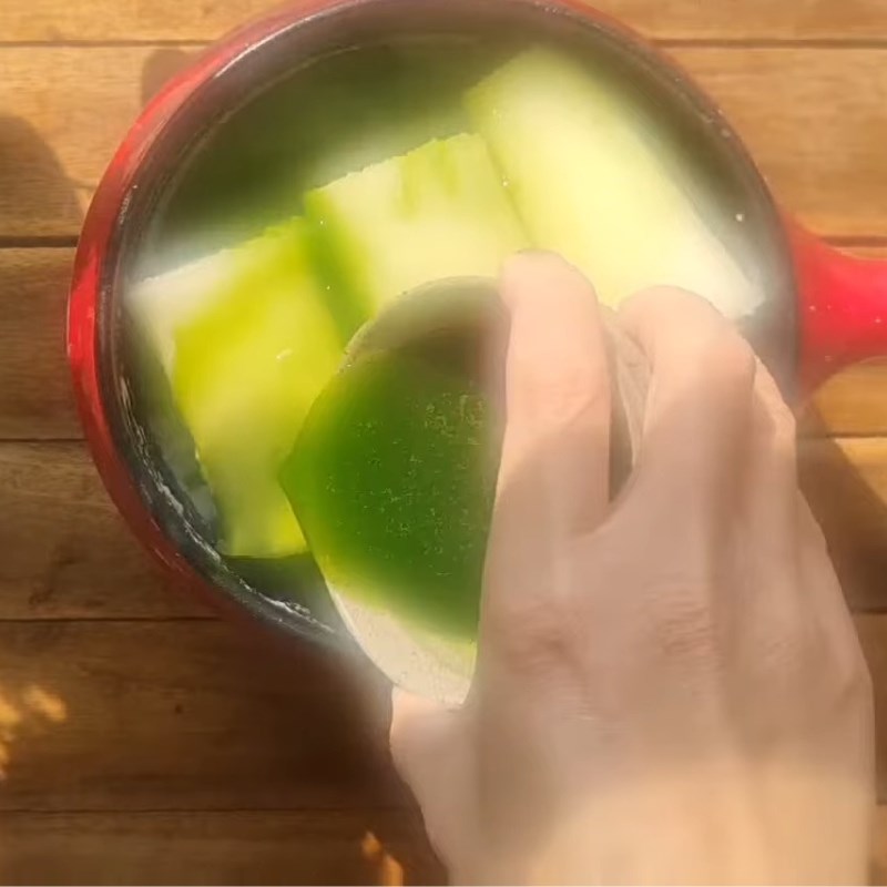 Bước 4 Hấp sắn cốt dừa lá nếp lần 2 Sắn hấp cốt dừa lá nếp