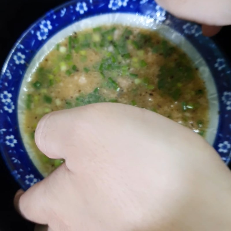 Bước 3 Hấp trứng chưng thịt băm bằng nồi cơm điện Trứng chưng thịt băm