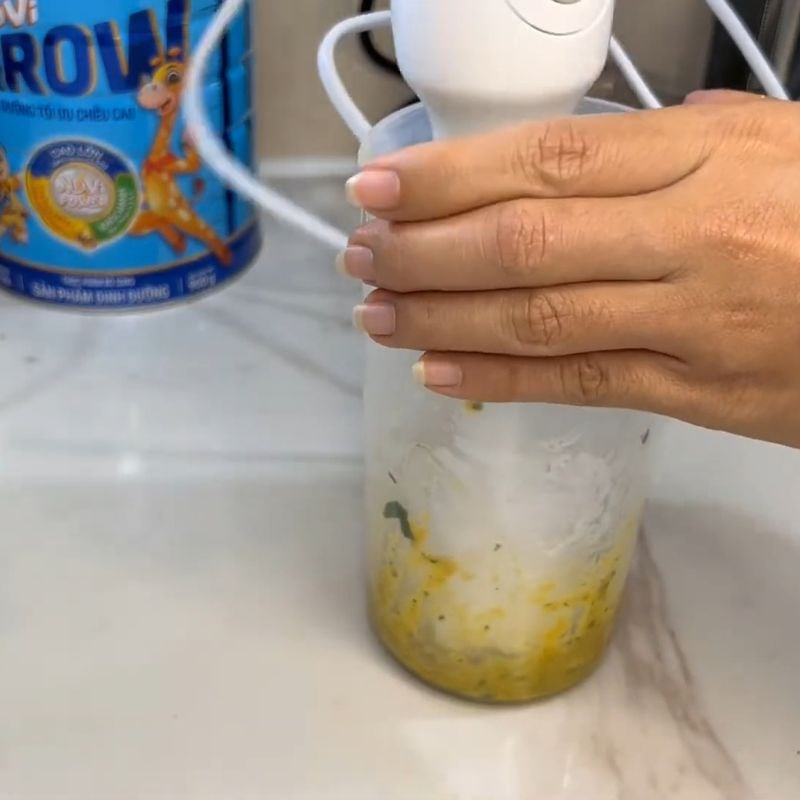 Bước 4 Hoàn thành món cháo bí đỏ thịt bằm dinh dưỡng Cháo bí đỏ thịt bằm